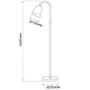 A line drawing of a floor lamp with dimensions indicated. Náhľad obrázku produktu
