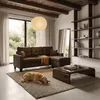 Modernes 3-Sitzer Ecksofa Pouf 2 Kissen Wohnzimmer Remissus Produktbild-Vorschau 2