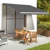 vidaXL Telo da sole antracite 4x3,5 m Anteprima dell’immagine prodotto 2