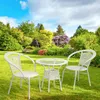 Kondela Jenar 1+2 künstliches Rattan-Gartenset - weiß Produktbild-Vorschau 4