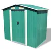 vidaXL Szopa ogrodowa zielona metalowa 204 x 132 x 186 cm Podgląd zdjęcia produktu 17