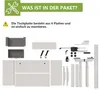 An image showing the components of a height-adjustable desk and assembly instructions. Anteprima dell’immagine prodotto