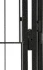 vidaXL 28-tlg. Hundelaufstall Schwarz 100x50cm Stahl Produktbild-Vorschau 4