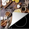 KitchenYeah© Herdabdeckplatte Tee - Zitrone - Honig - Donut Produktbild-Vorschau 1