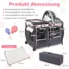 COSTWAY 4 in 1 Reisebett mit Matratze, Beistellbett Produktbild-Vorschau 7