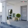 KOTARBAU® Květináč velký šedý Fiberclay Ecolite Výška 44 cm Náhled obrázku produktu 8
