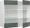 Küchenglasschrank Vicco Fame-Line Grün-Gold Landhaus 80 cm, Produktbild-Vorschau 4