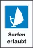 Surfen erlaubt Symbol und Text A1 Rückseite selbstklebend Produktbild-Vorschau 1