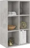 vidaXL Bibliothèque/Sideboard gris béton 66x30x98 cm Bois Voir les images du produit 10