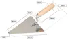 KOTARBAU® Truelle triangulaire en acier inoxydable 180 mm x Voir les images du produit 2