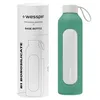 Bouteille en verre Wessper avec housse en silicone – 1 L – Voir les images du produit 1