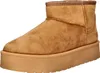 A single brown boot with a platform sole is shown against a white background. Anteprima dell’immagine prodotto