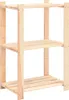vidaXL Scaffale a 3 ripiani 60×38×90 cm in pino massiccio Anteprima dell’immagine prodotto 7