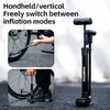 Pompa per biciclette con manometro - Nero Adatta a vari Anteprima dell’immagine prodotto 4