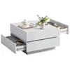 Couchtisch Sofatisch, 360° Drehbare Ober-Tischplatte, 2 Produktbild-Vorschau 1