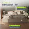 Juskys Polsterbett Salerno 180 x 200 cm, Cord Design & Produktbild-Vorschau 6