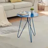 Table d'appoint 'Nopimi' métal rond 45 x Ø43 cm bleu, mat Voir les images du produit 2