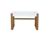 Möbilia Schreibtisch | 2 Schubladen | Platte MDF matt weiß Produktbild-Vorschau 3