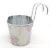 Metall Hängetopf mit 2 Henkeln - 23cm x 11cm Rosen 2 Stück Produktbild-Vorschau 6