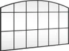 vidaXL Wandspiegel Schwarz 100x60 cm Gewölbt Eisen Produktbild-Vorschau 1