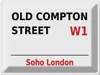 vianmo Blechschild 30x40 cm London Soho Old Compton Street Produktbild-Vorschau 1