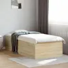 vidaXL Postel Sonoma Dub 90x190 cm výrobek ze dřeva Náhled obrázku produktu 2