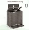 Kosz na śmieci COSTWAY 235L z podwójną pokrywą, wysuwaną Podgląd zdjęcia produktu 3