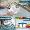 Set de bols à mélanger en acier inoxydable avec couvercles Voir les images du produit 5