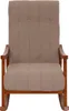 Fotel bujany HWC-K10, leżanka, drewno   tkanina/tkanina Podgląd zdjęcia produktu 5