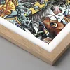 Gerahmtes Poster - Rahmen in heller Eiche - Graffiti modern Produktbild-Vorschau 2