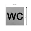 Piktogram WC, nerez, čtverec 60 x 60 x 1,2 mm Náhled obrázku produktu 4