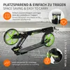 A scooter is shown with various feature callouts and text in German and English. Náhľad obrázku produktu