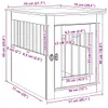 vidaXL Meuble pour cage pour chien Chêne noir 55 x 75 x 65 Voir les images du produit 8
