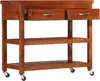 Carrello portavivande 100x48x89 cm in legno massiccio di Anteprima dell’immagine prodotto 1