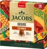 A box of Jacobs Origins Colombia coffee capsules. Produktbild-Vorschau