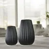 Casablanca Vase "Piega" - Blumenvase in weiß H.17cm - Produktbild-Vorschau 4