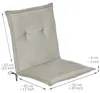 Beautissu Sedia da giardino con schienale basso Loft NL, Anteprima dell’immagine prodotto 2