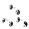 Yin Yang Schmuck aus 925er Silber: Ohrstecker und Zehenring Produktbild-Vorschau 2
