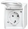 BUSCH JAEGER 2083-0-0834 - CEE 7/3 - 2P+E - Weiß - IP44 - Produktbild-Vorschau 1