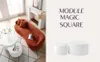 williamspace Weißes Wellen-Design Beistelltisch-Set, 2-tlg. Produktbild-Vorschau 2