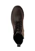 A top-down view of a brown leather boot. Produktbild-Vorschau