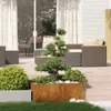 vidaXL Pflanzkübel Rostig 100x100x40 cm Wetterfester Stahl Produktbild-Vorschau 3