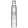 Gabionen mit Hochbogen 5 Stk. 400x30x120/140cm Verzinktes Produktbild-Vorschau 5