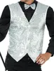 A man wearing a silver sequined vest and a black shirt. Náhled obrázku produktu