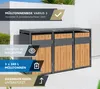 Westmann Varius 3 Metall Mülltonnenbox 3er 3x240 L Produktbild-Vorschau 2