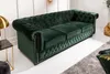 Chesterfield 3er Sofa 205cm flaschengrün Samt mit Produktbild-Vorschau 3