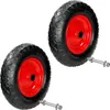ECD Germany 2er Set Schubkarrenrad luftbereift mit Achse, Produktbild-Vorschau 1