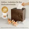 Caja de madera con cierre para bodas de Creative Deco, 29 x Vista previa de la imagen del producto 4