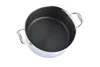A top-down view of an empty stainless steel pot with a honeycomb-patterned interior, set against a white background. Produktbild-Vorschau