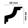 PROVISTON | Deckenleiste | 40 x 40 x 2000 mm | Polyurethan Produktbild-Vorschau 2